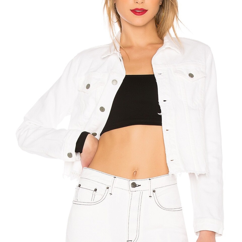 GRLFRND Cara Cropped Denim Jacket